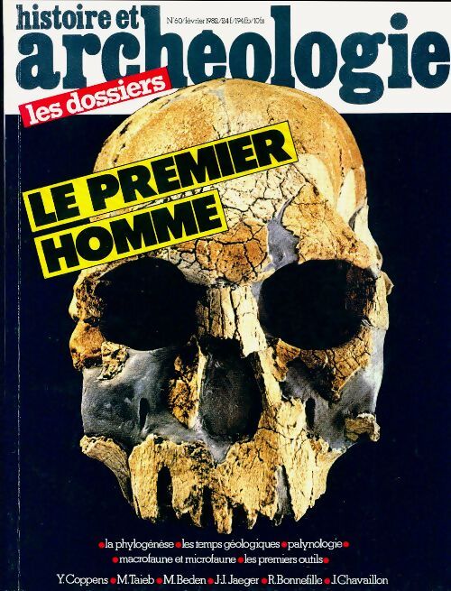 Dossiers histoire et archéologie n°60 : Le premier homme - Collectif - Livre