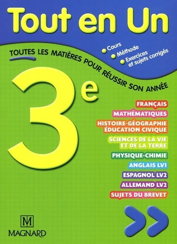 Tout en un 3e - Philippe Lehu - Livre