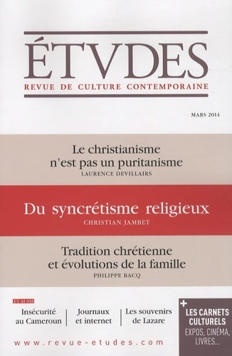 Etudes n°4203 - Collectif - Livre