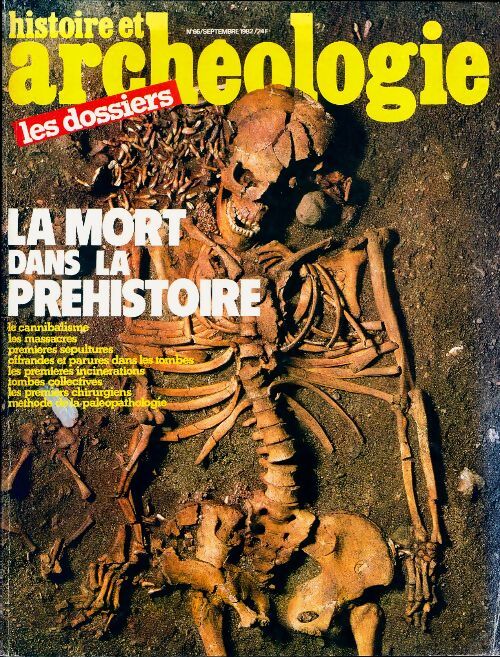 Dossiers histoire et archéologie n°66 : La mort dans la préhistoire - Collectif - Livre