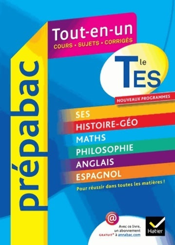 Tout-en-un Terminale ES - Jean-Claude Drouin - Livre