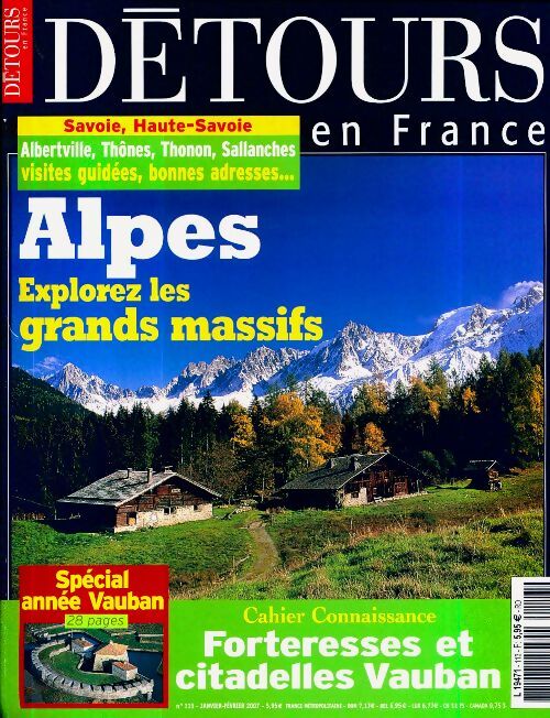 Détours en France n°113 : Alpes - Collectif - Livre