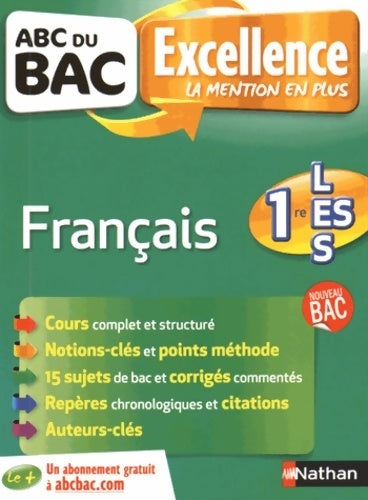 Français 1ères L, ES, S - Françoise Cahen - Livre