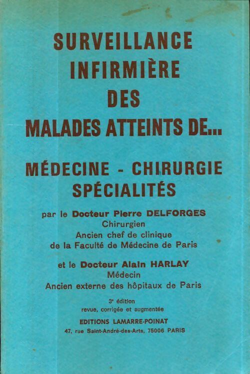 Surveillance infirmière des malades atteints de... - Collectif - Livre