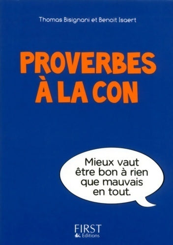 Proverbes à la con - Thomas Bisignani - Livre